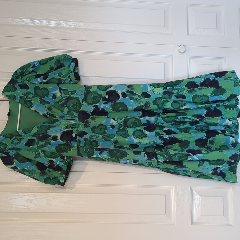 Sea green dress